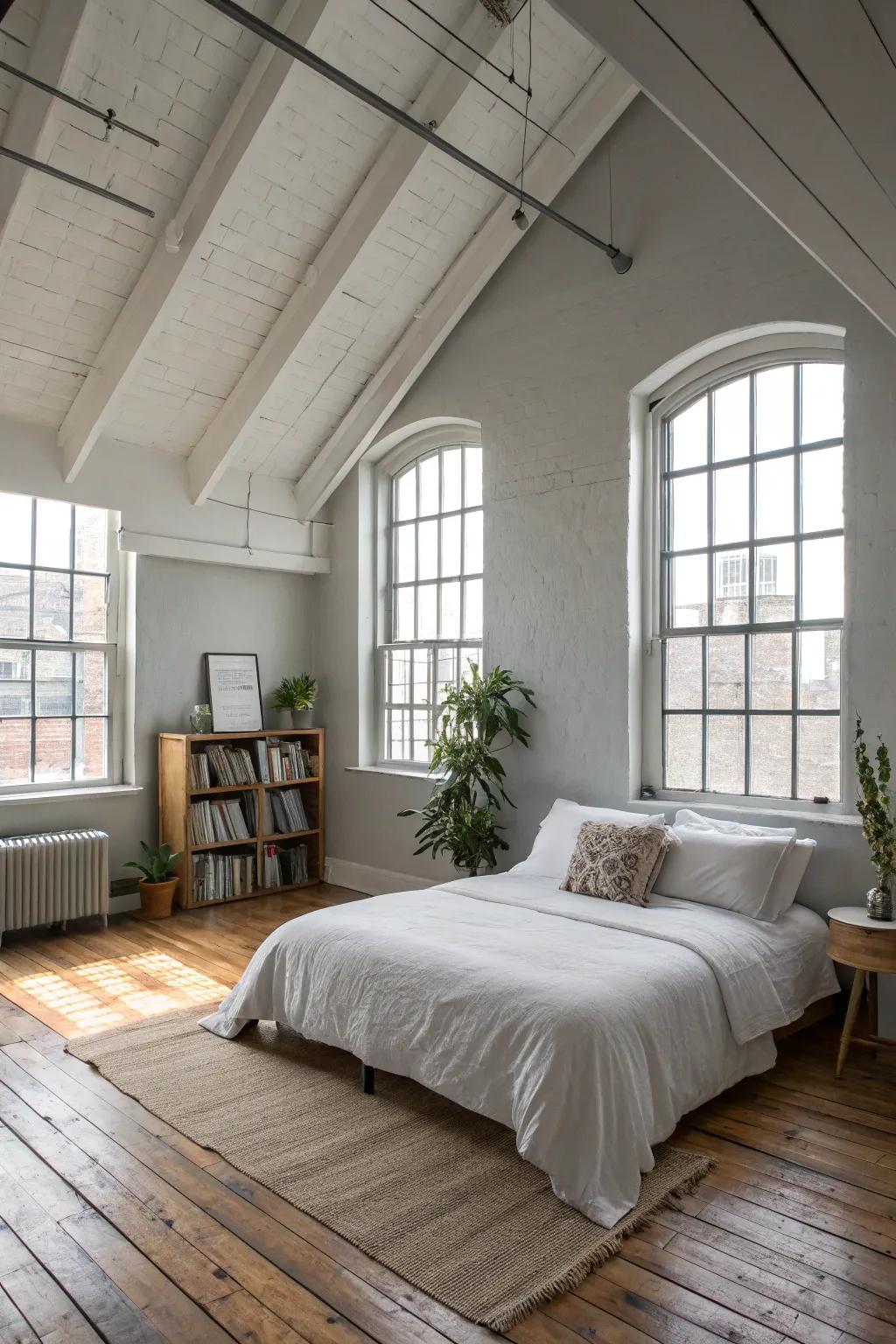 Amplify space with elevated ceilings and an open design.