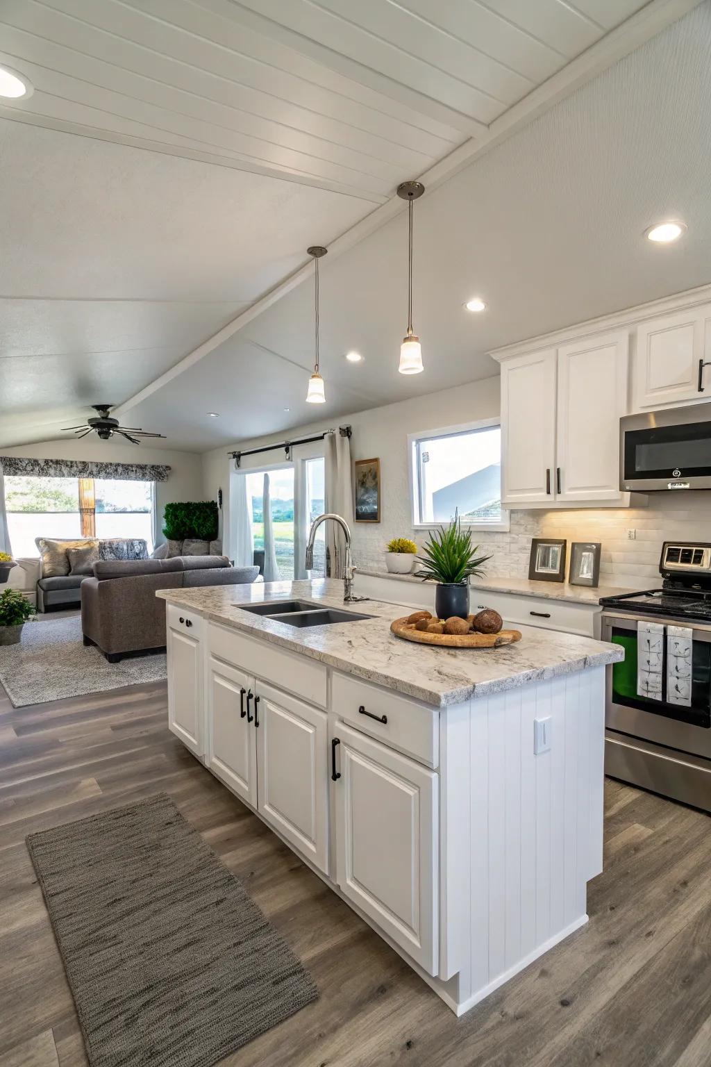 An open kitchen layout has the power to turn even the most compact spaces into a culinary enthusiast's paradise.