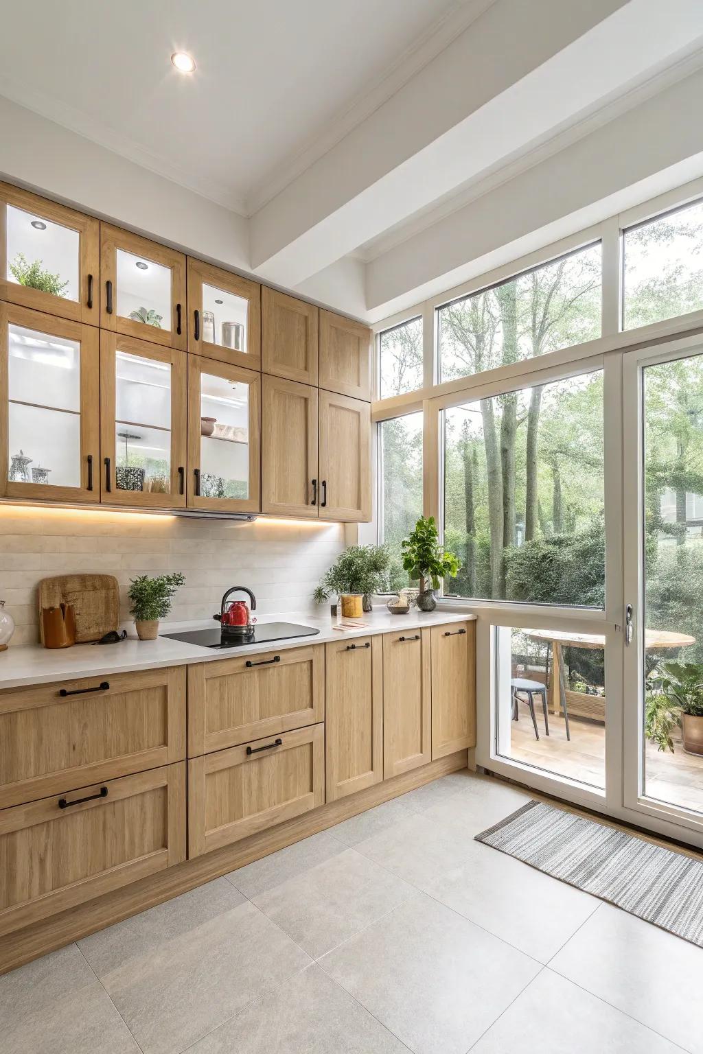 Optimize every nook with a highly functional L-shaped kitchen design.
