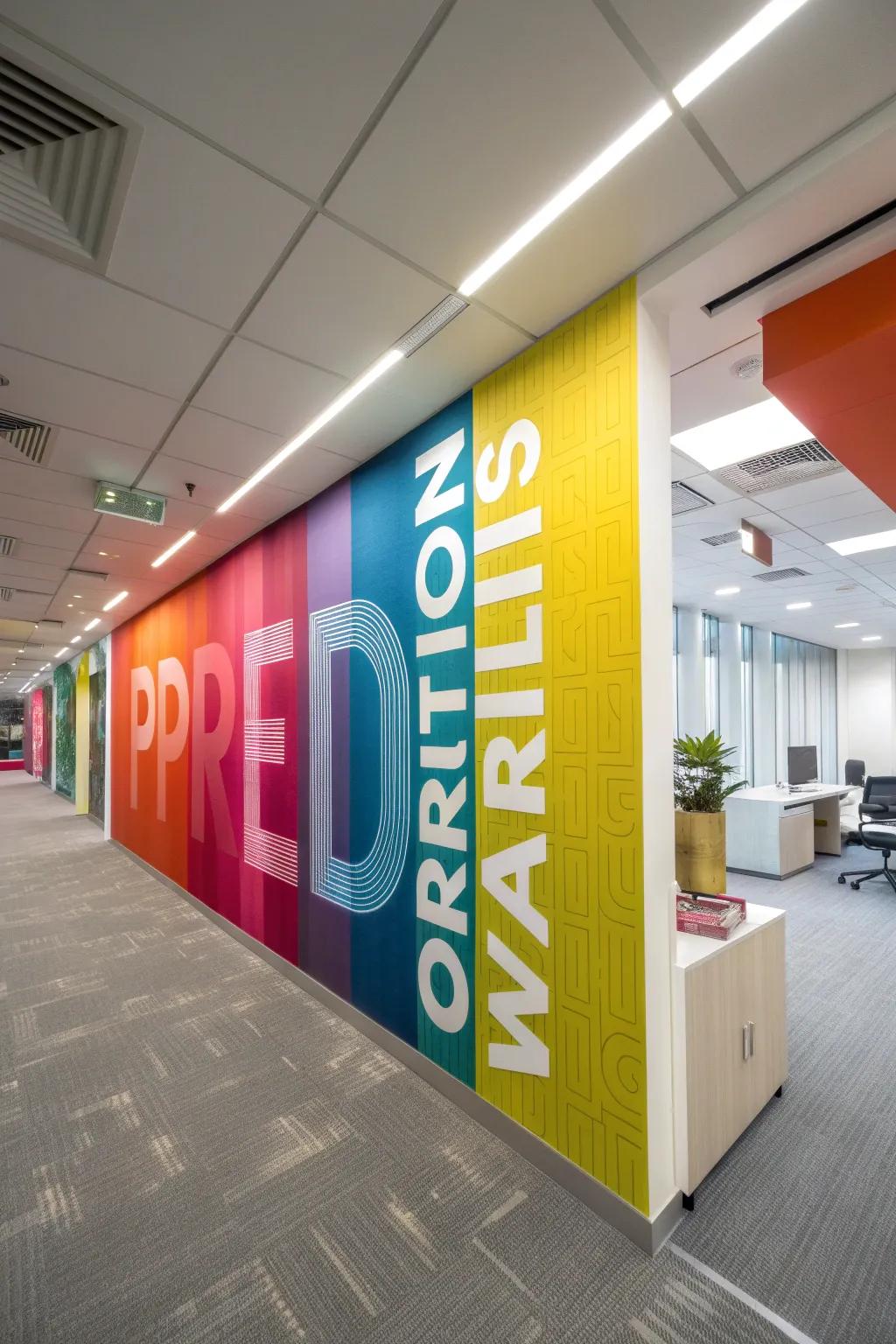 Bring a burst of energy to your workspace with vibrant colors and motivational sayings.