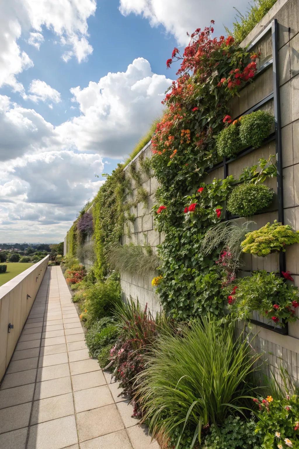 Vertical gardens breathe life into your garden walls.