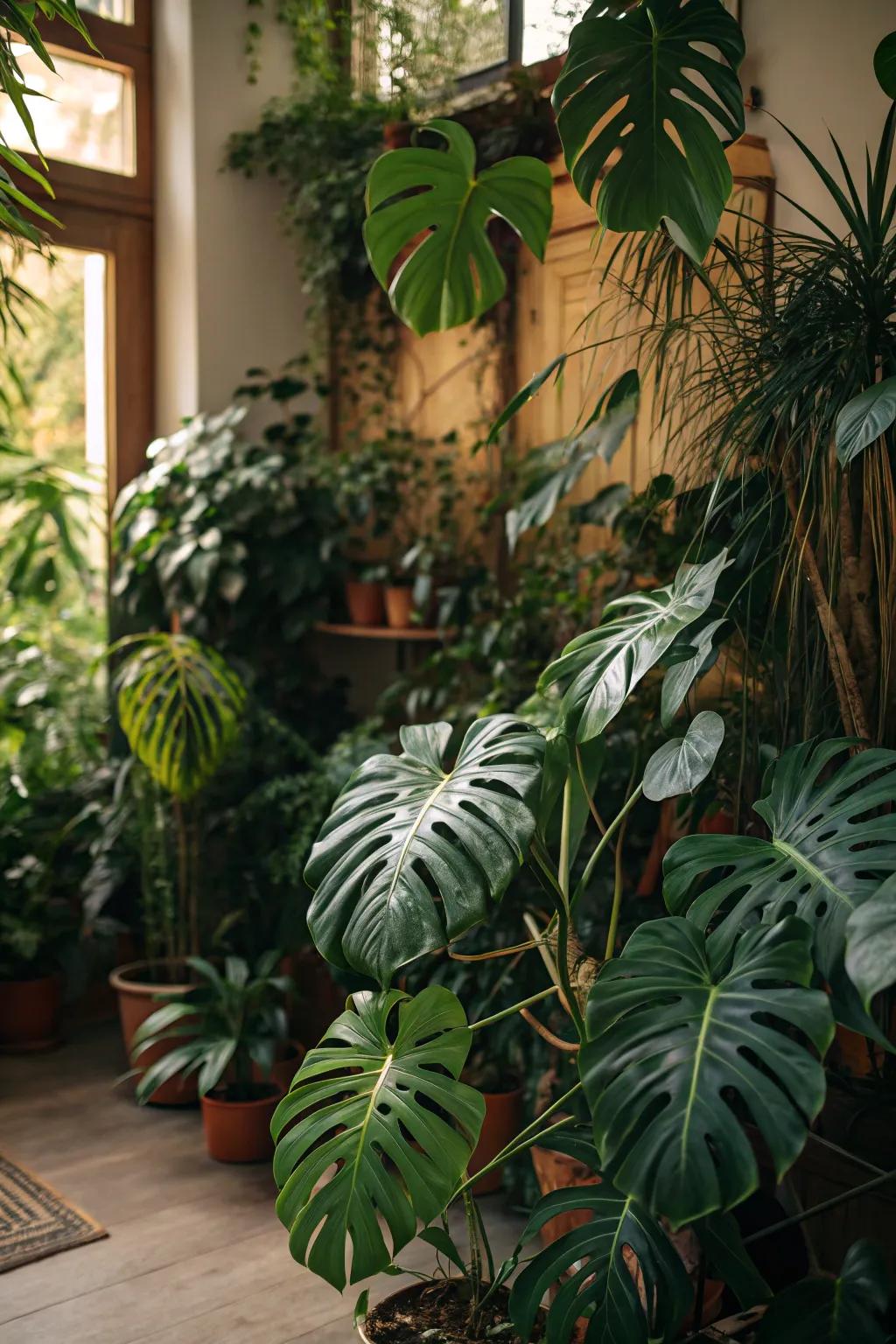 Lose yourself in your unique indoor jungle.