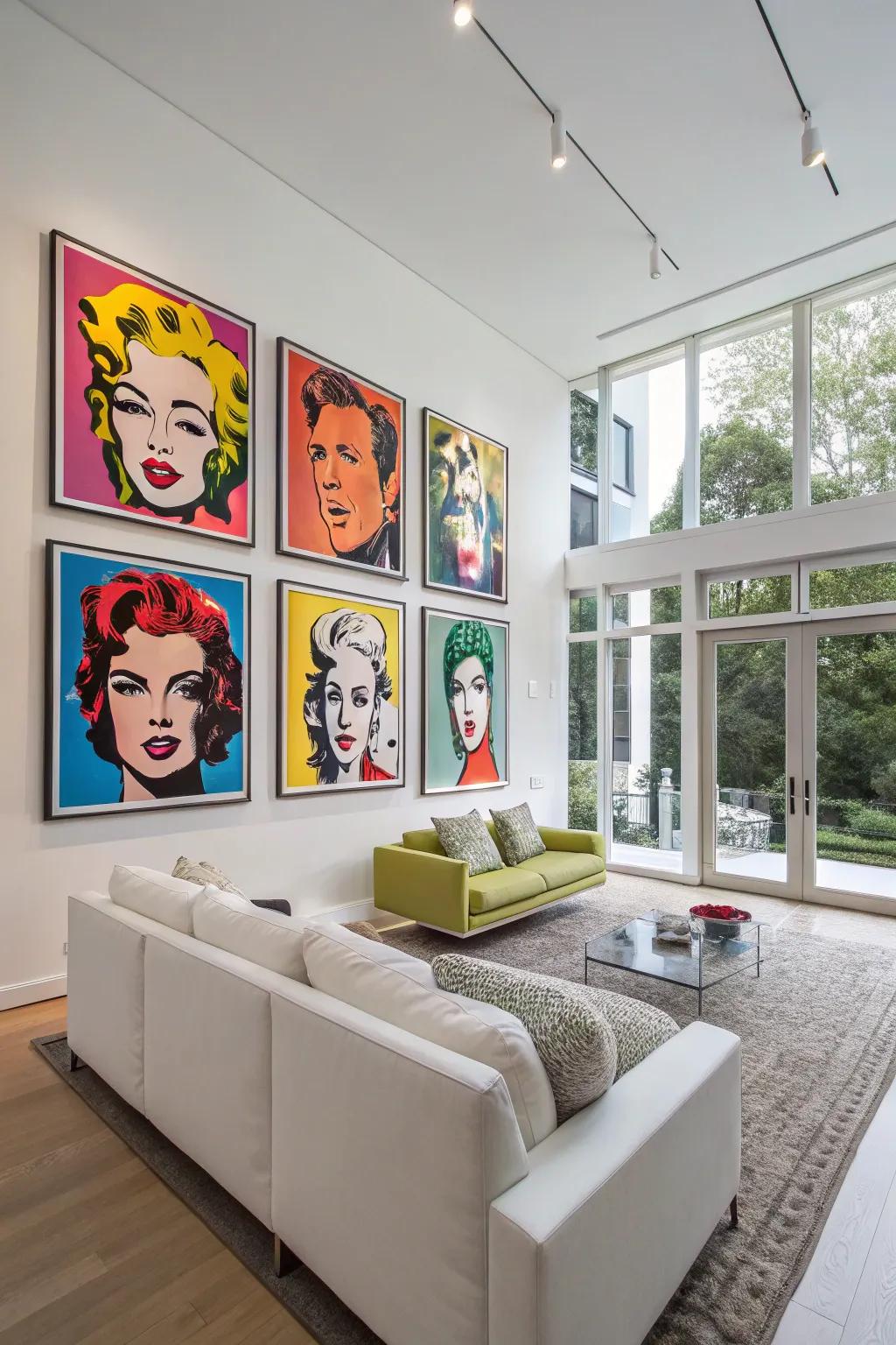Elevate your walls with pop art portraits.