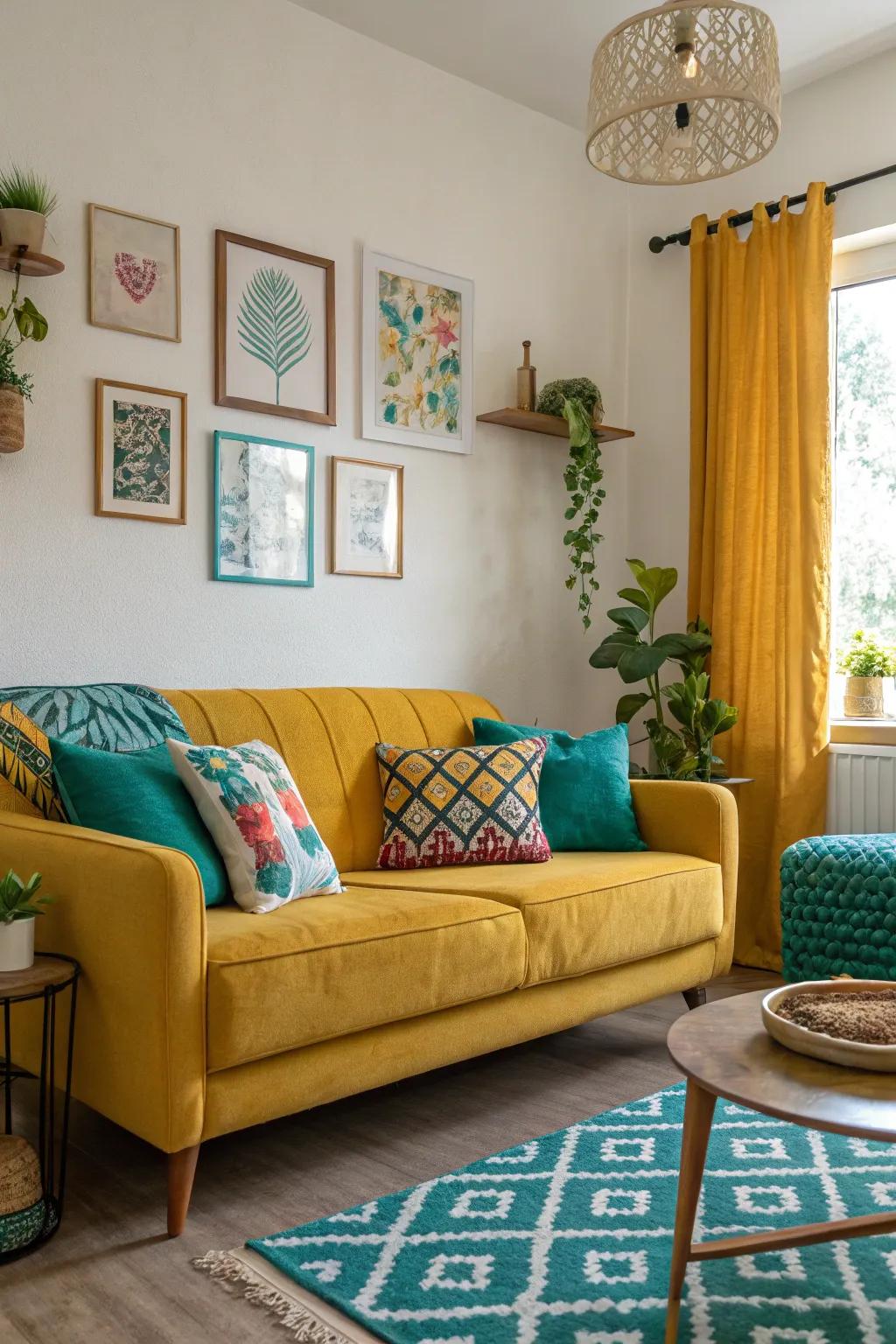 Enhance your area with vivid throwback colors.