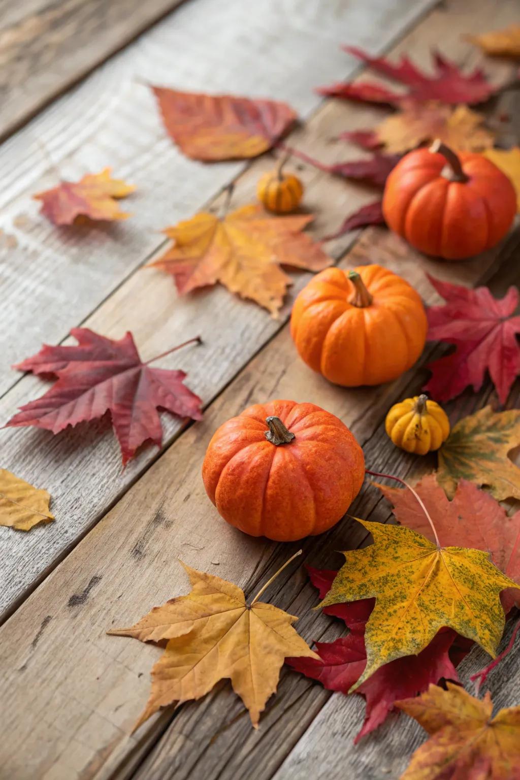 Small gourds are the foundation of an amazing fall-themed baby shower.