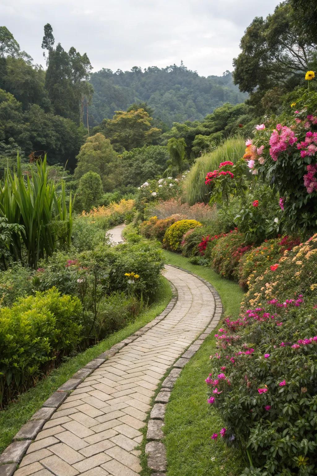 Winding walkways bring intrigue and fascination to your garden.