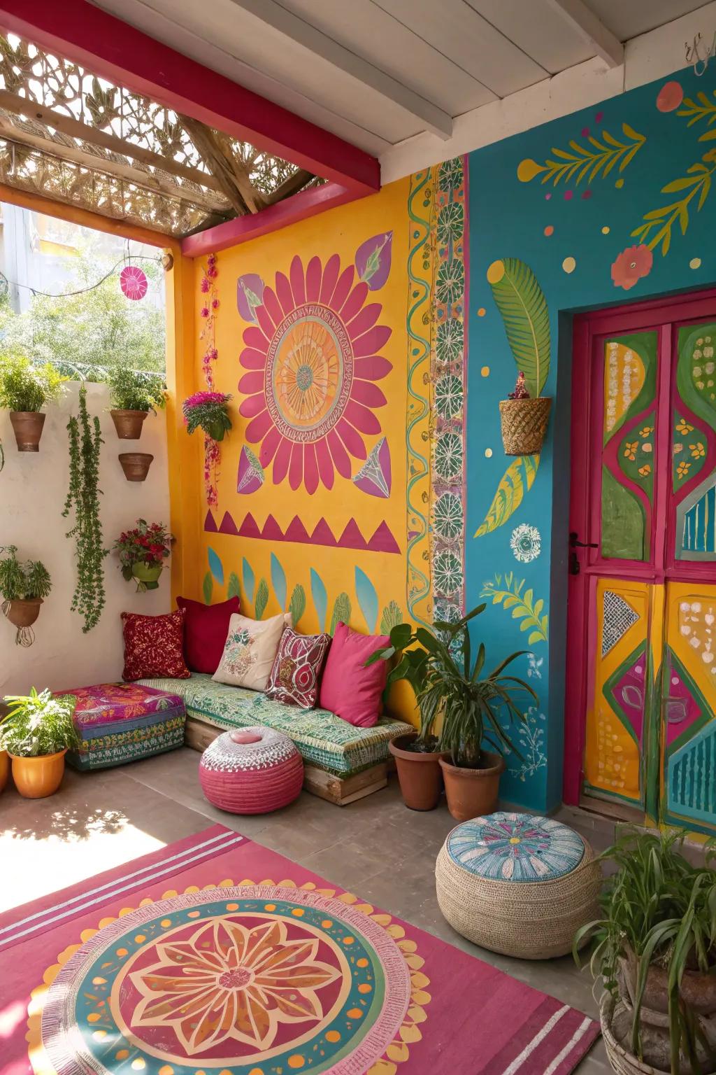 Bright hues can enliven and refresh any sensory space.