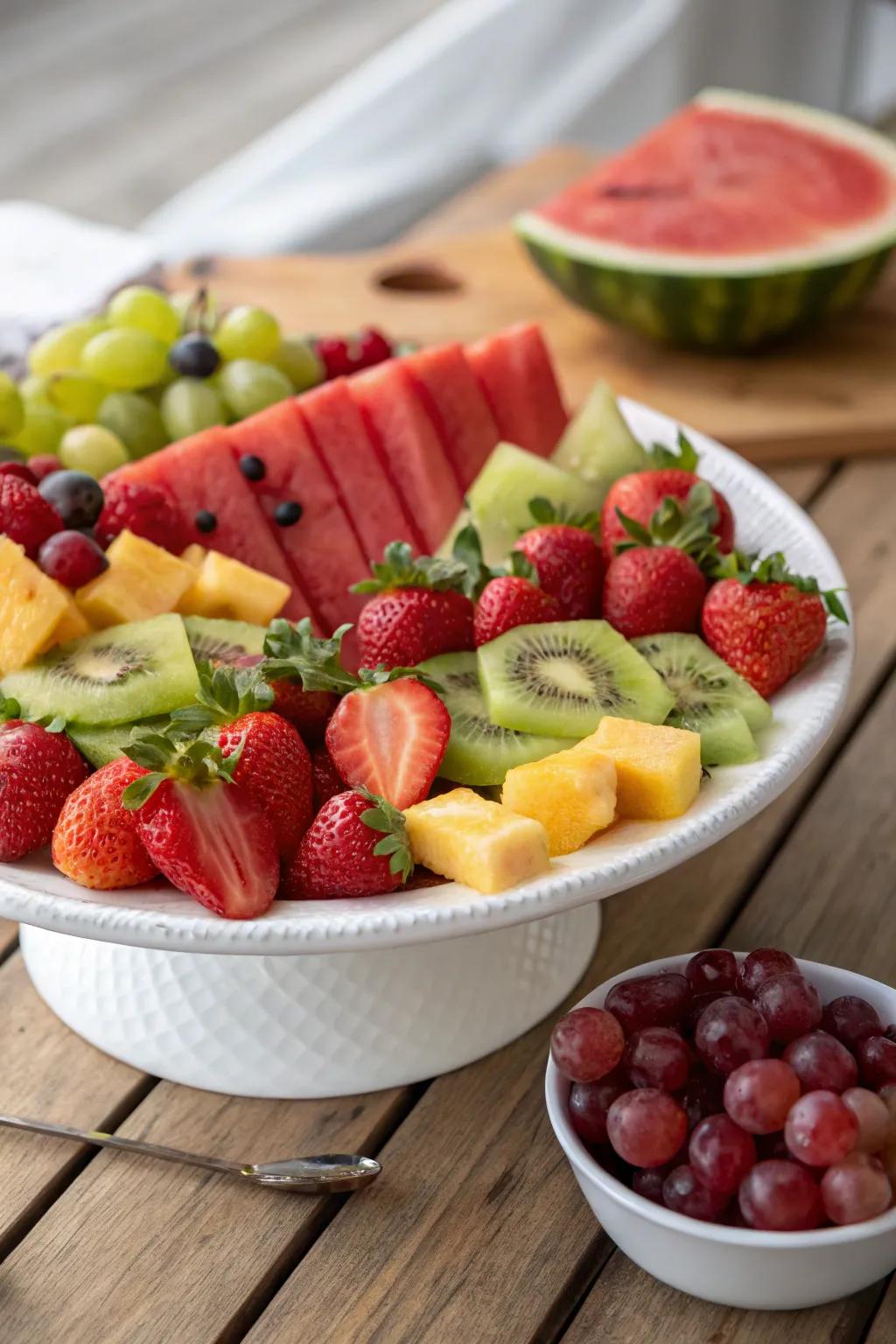 A vibrant assorted fruit collection that adds excitement to your table.