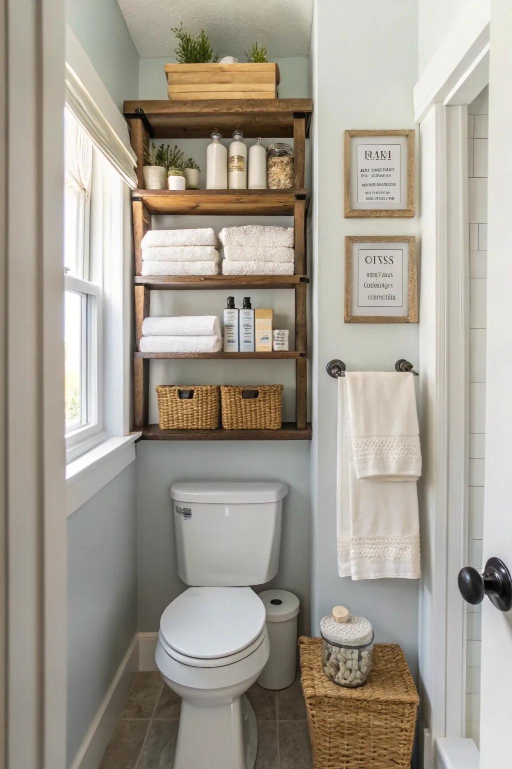 Make the most of your space up high with stylish shelving solutions.