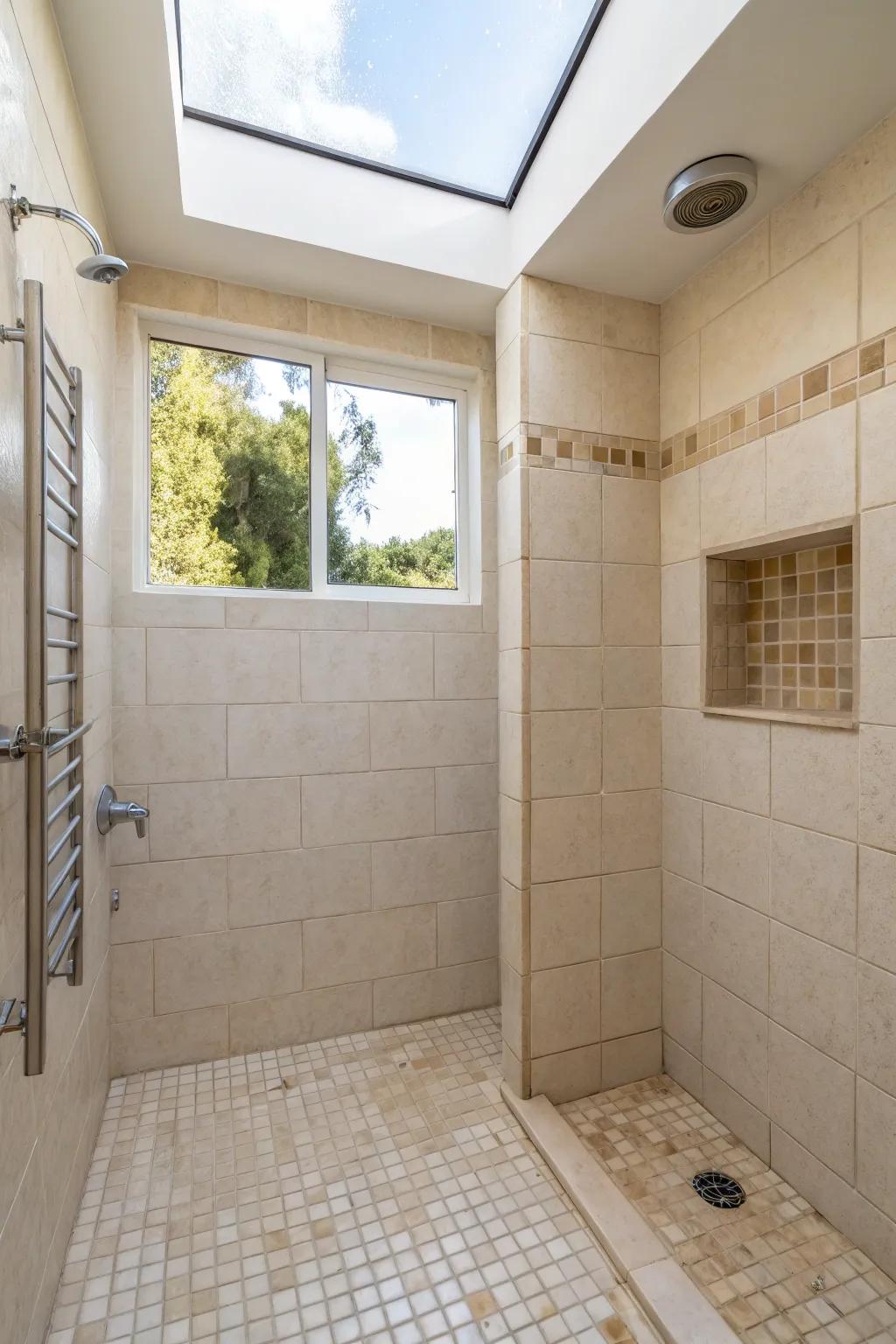 Bright tiles have the transformative power to make any petite bathroom feel more expansive.