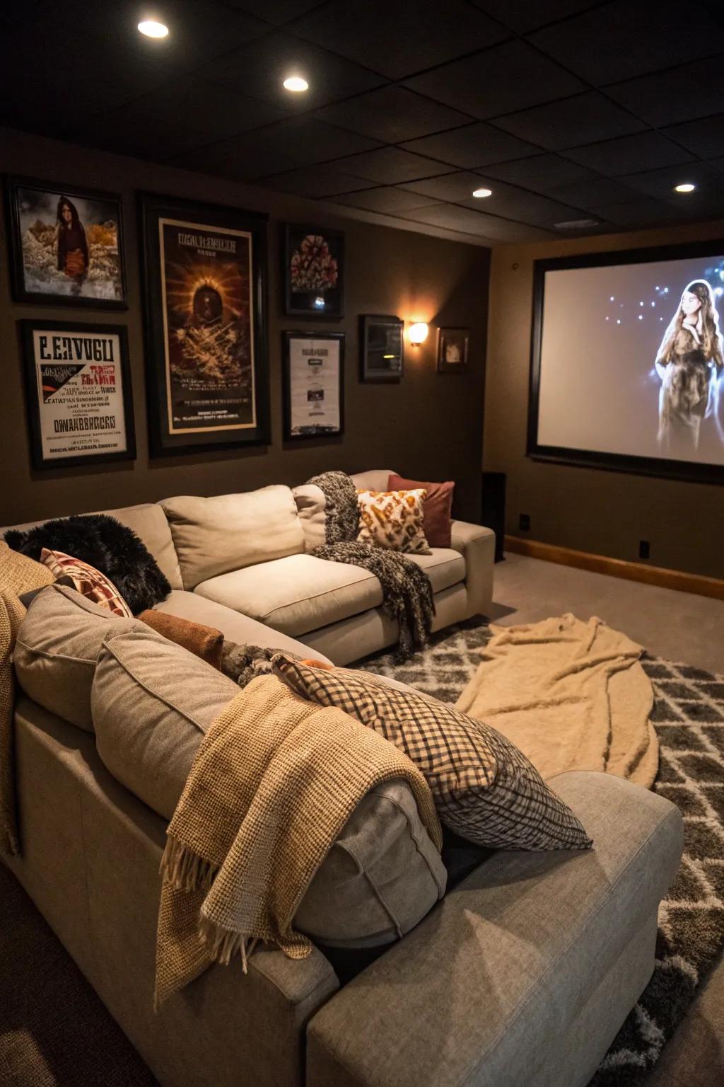 Sectional seating conforms to any room and occasion.