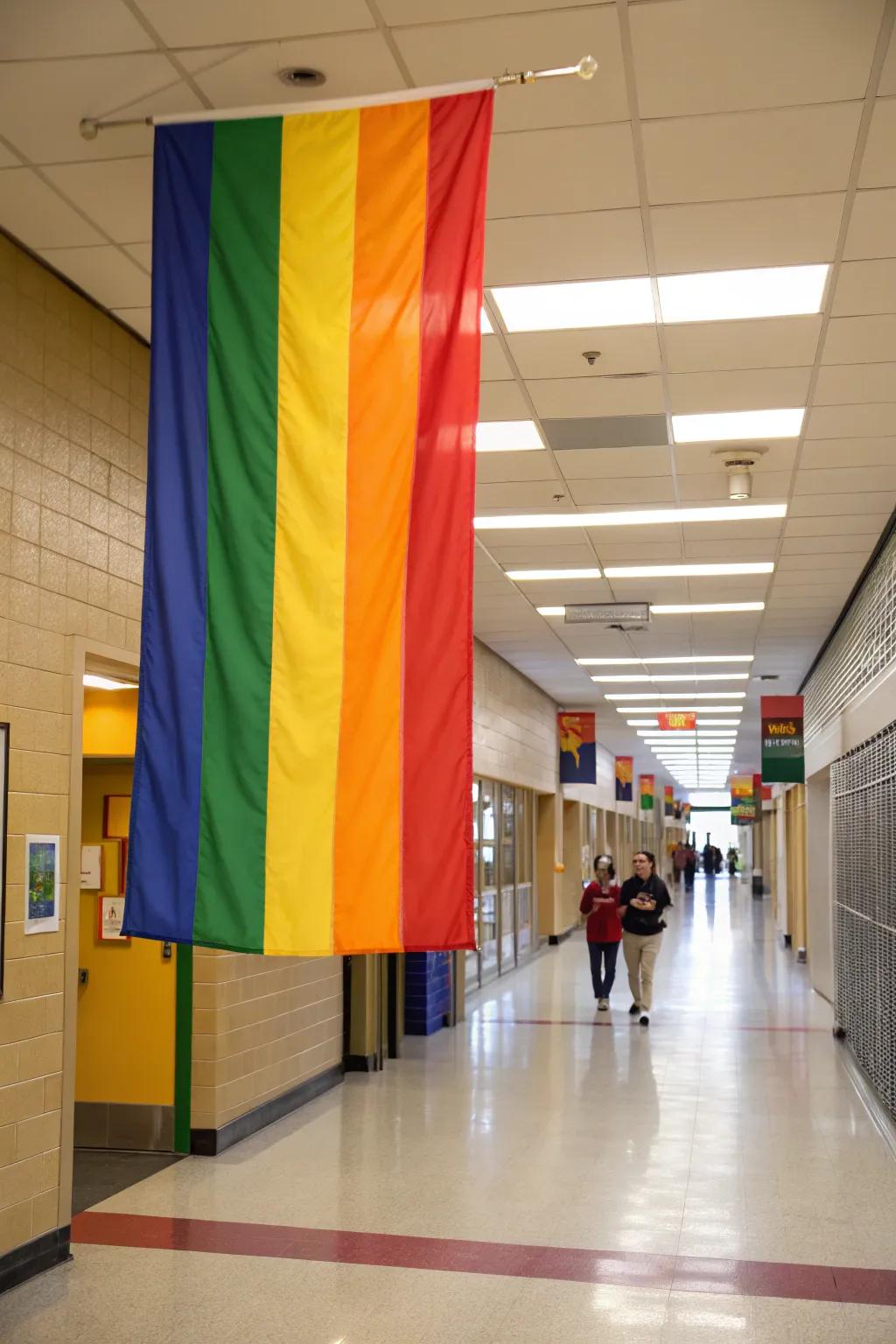 A striking color block banner that instantly catches the eye.