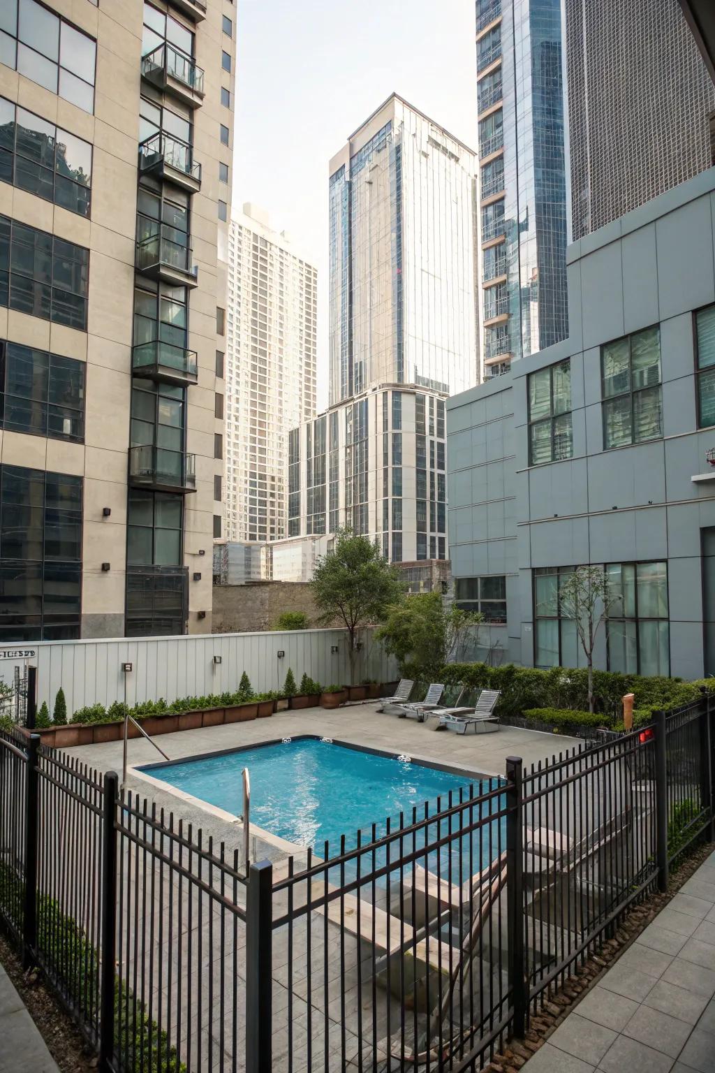 Revamp your urban space with a stylish spool pool.