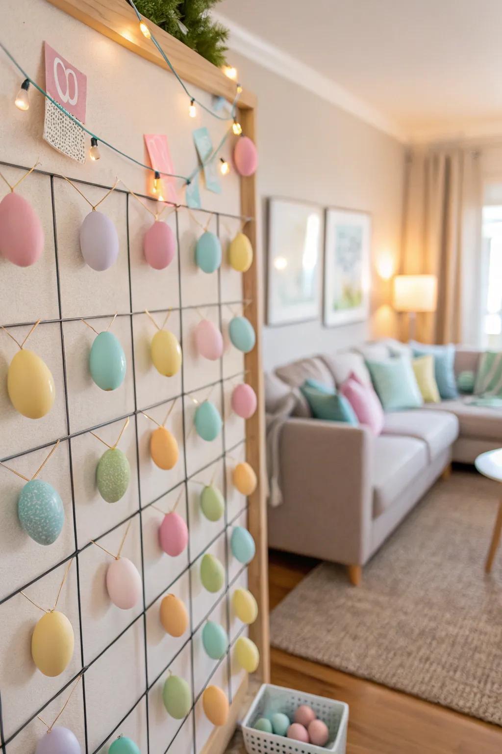 Light Easter eggs bring a subtle grace to your spring decorations.