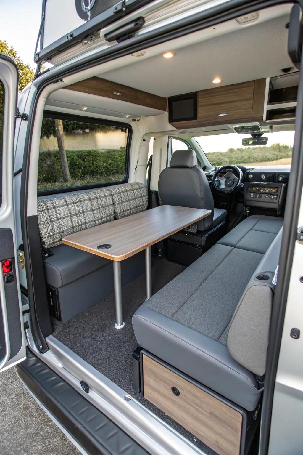 Transformative furniture maximizing space.