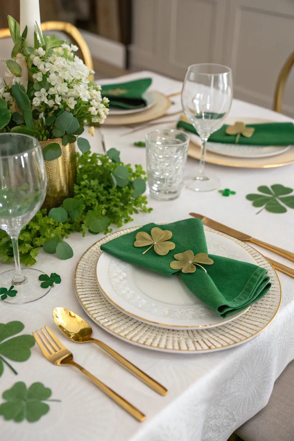 Craft a table setting imbued with Irish sophistication.