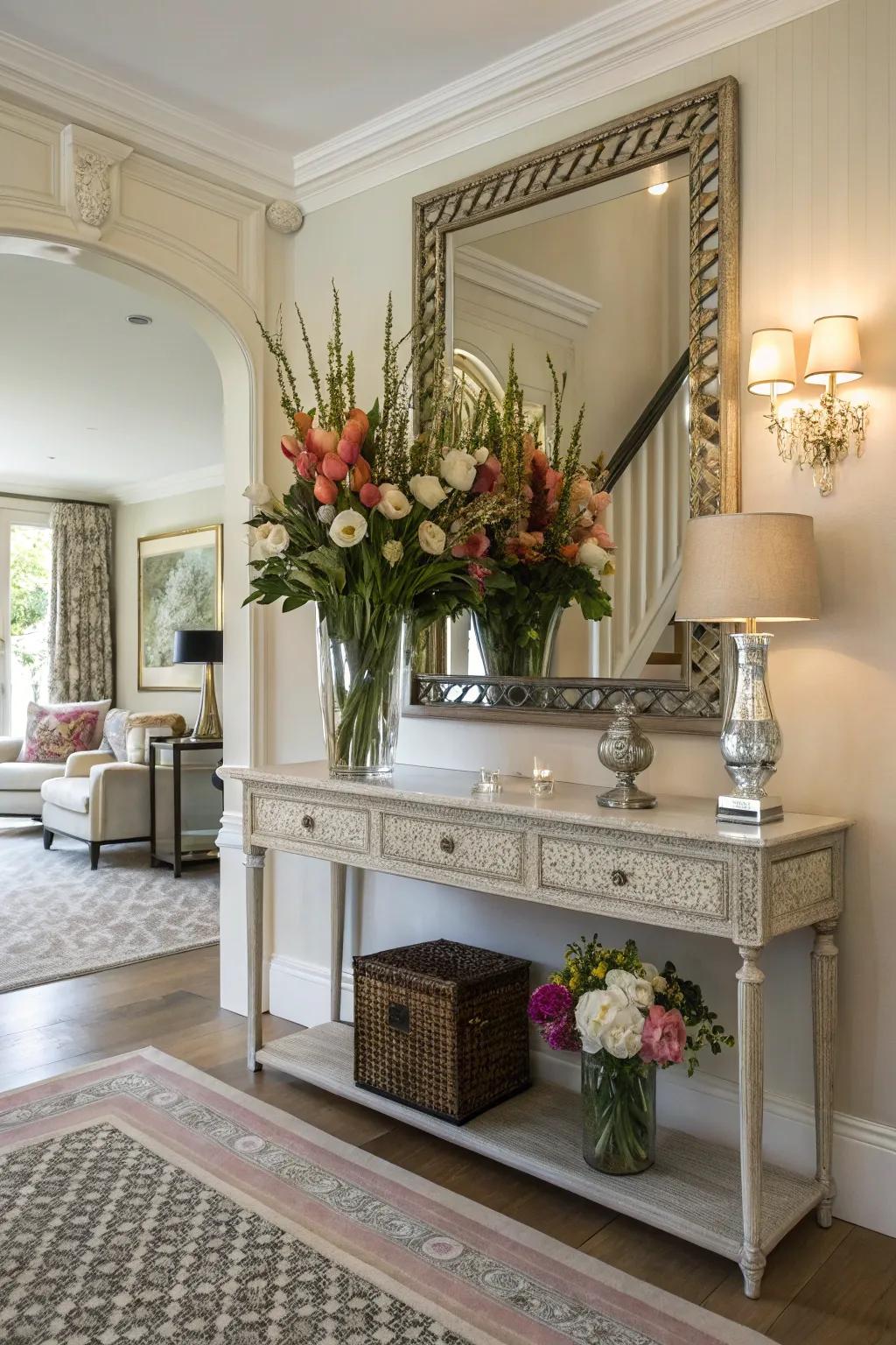An inviting entryway establishes the ambiance for the entire home.