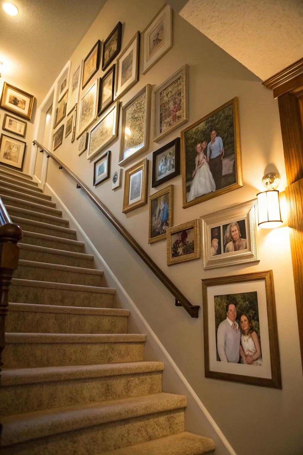 Share your family history with a super engaging gallery wall.