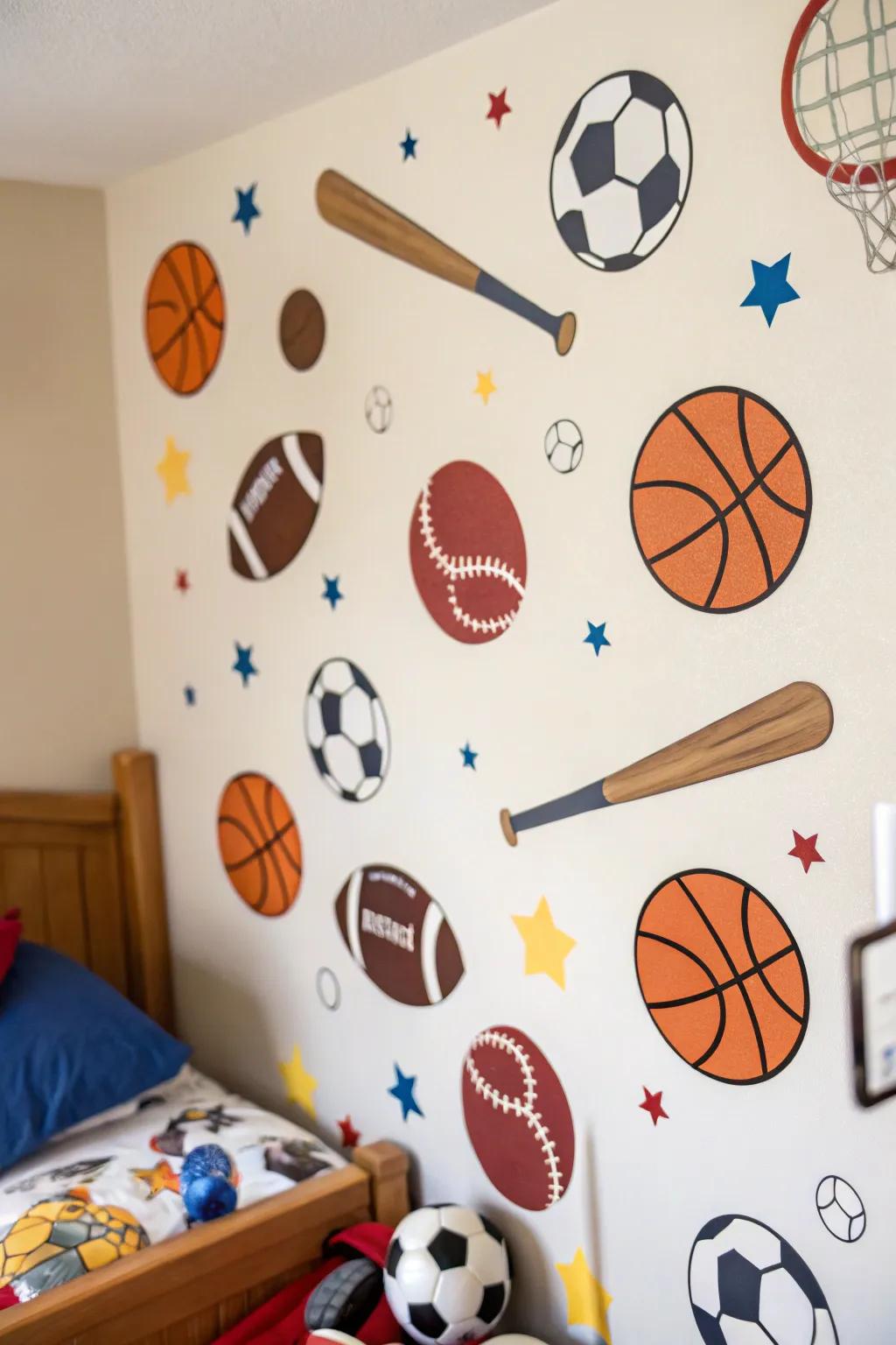 Infuse the excitement of the game into the space.