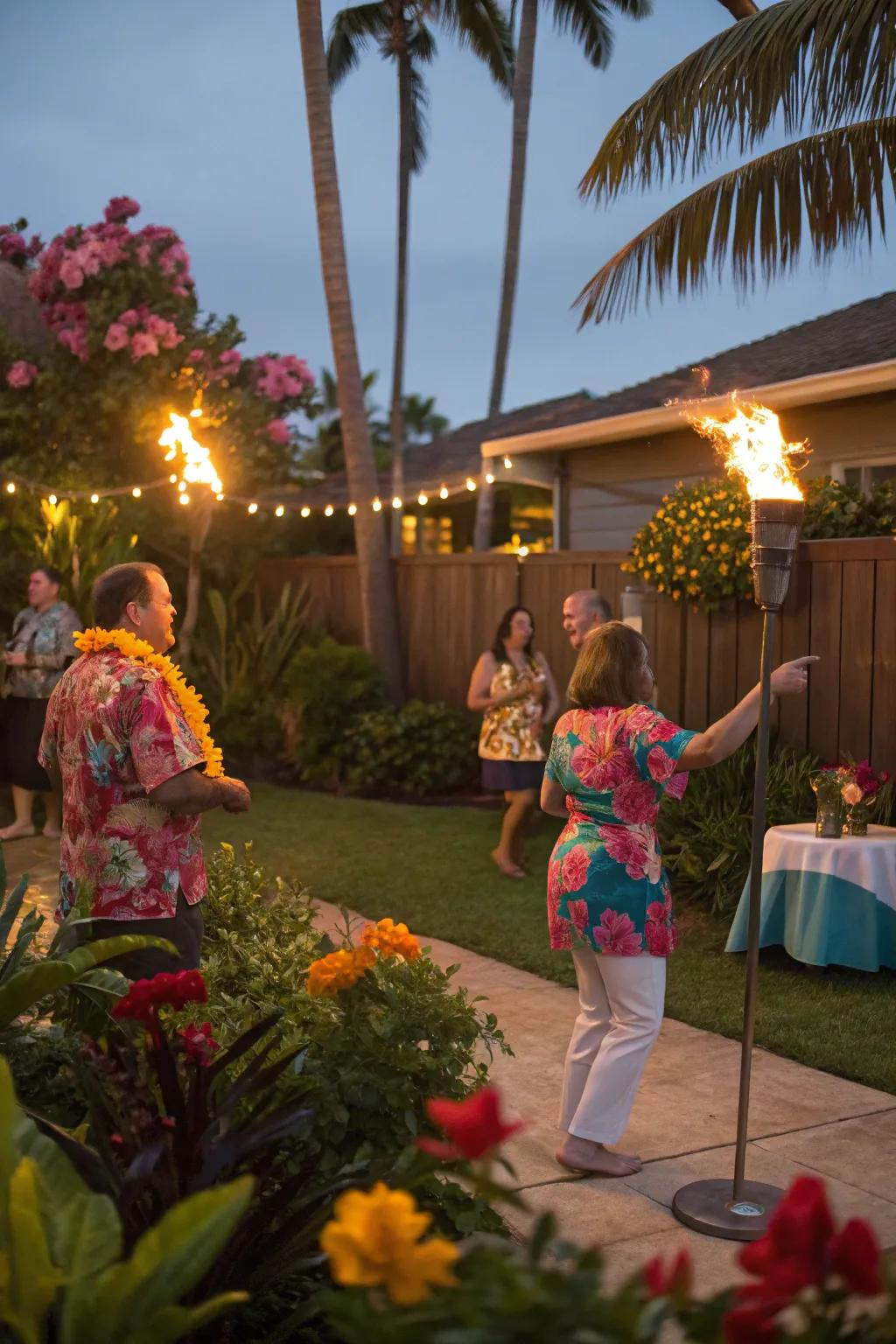 Bring the islands to your backyard with a vibrant luau.