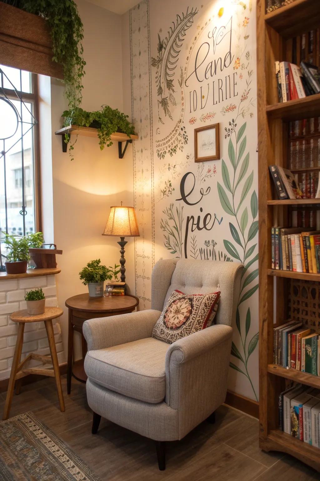 Creative lettering brings flair and individuality to your space.