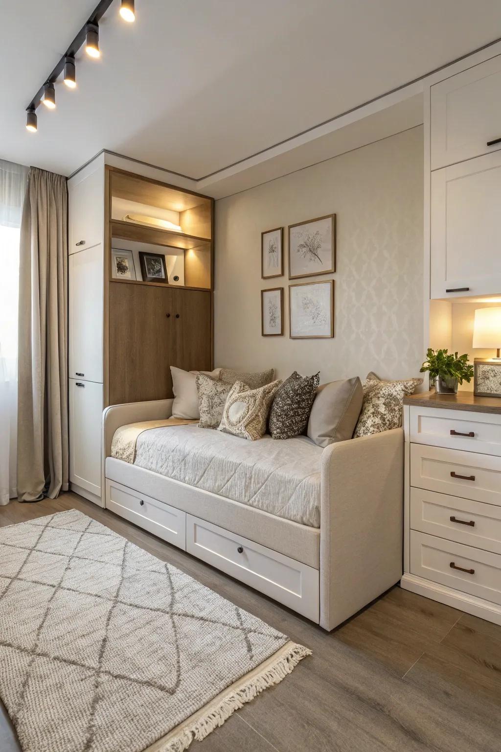 Multi-functional designs bring flair and function to smaller areas.