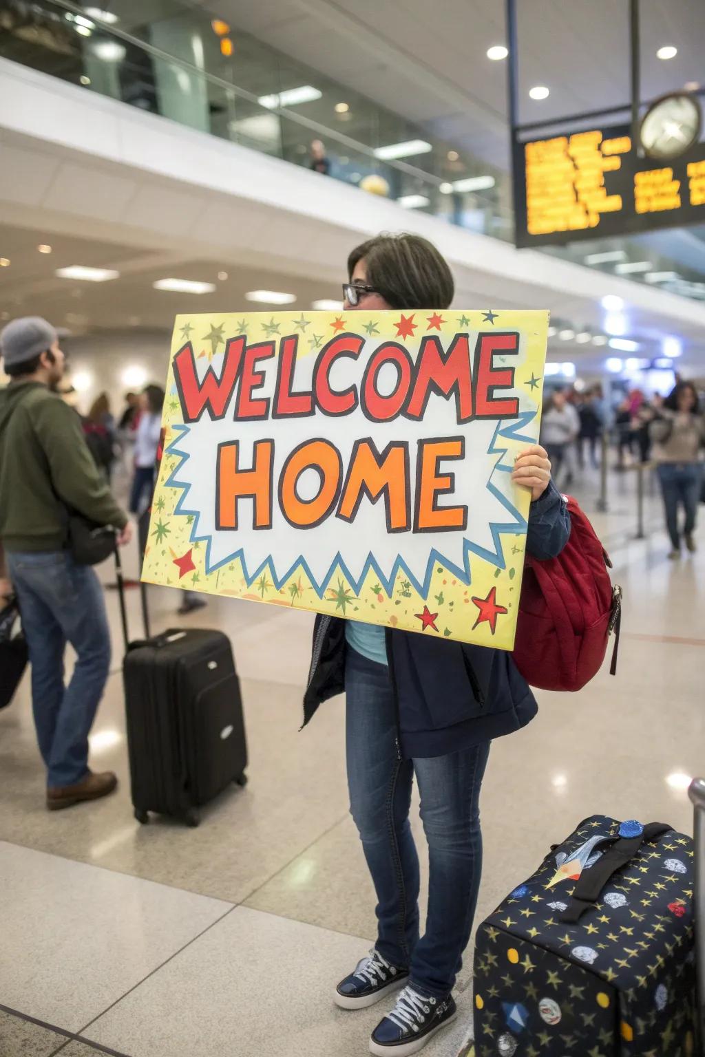 A funny welcome sign is a guaranteed smile-bringer.