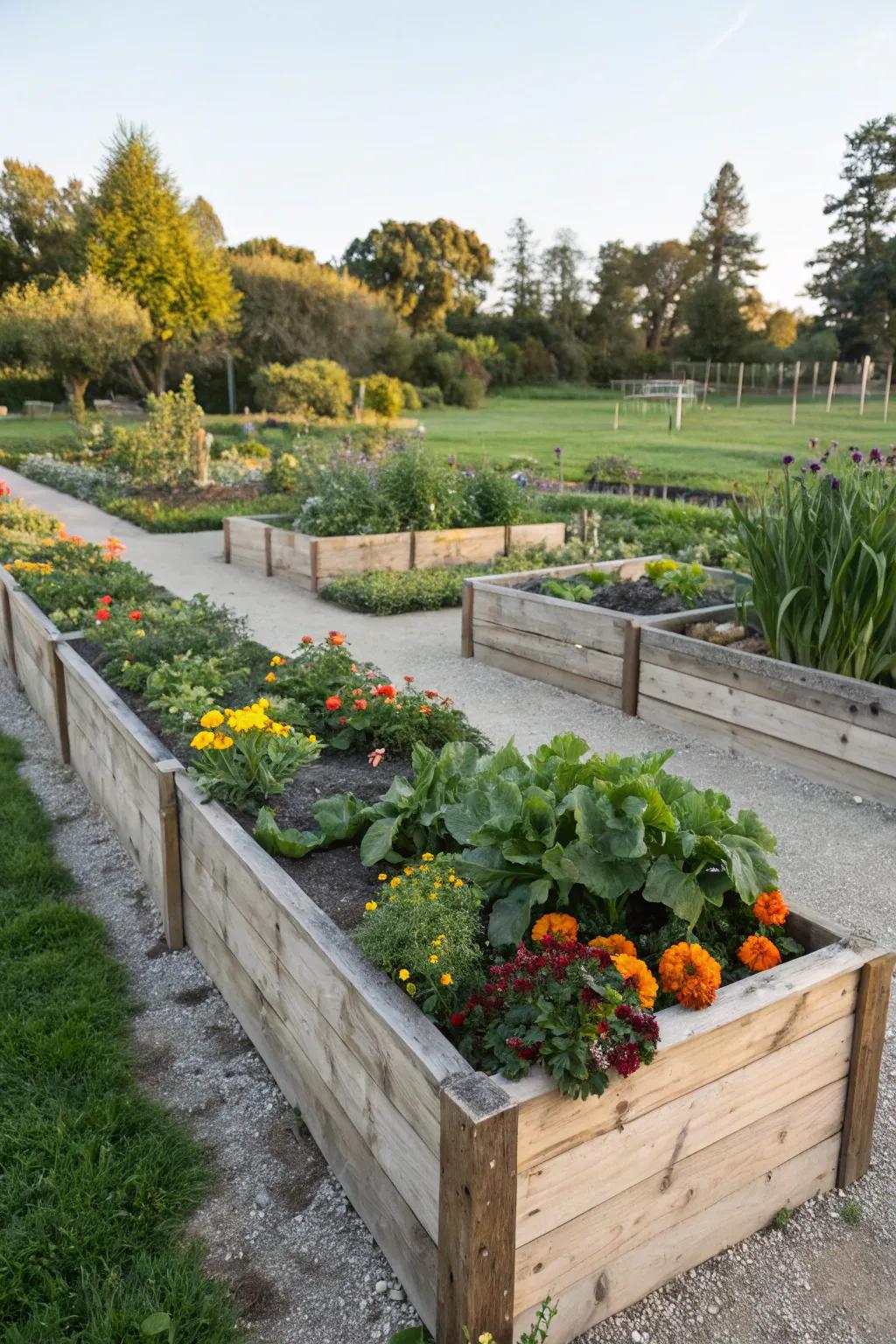 Spruce up your garden using these lovely wooden raised beds.
