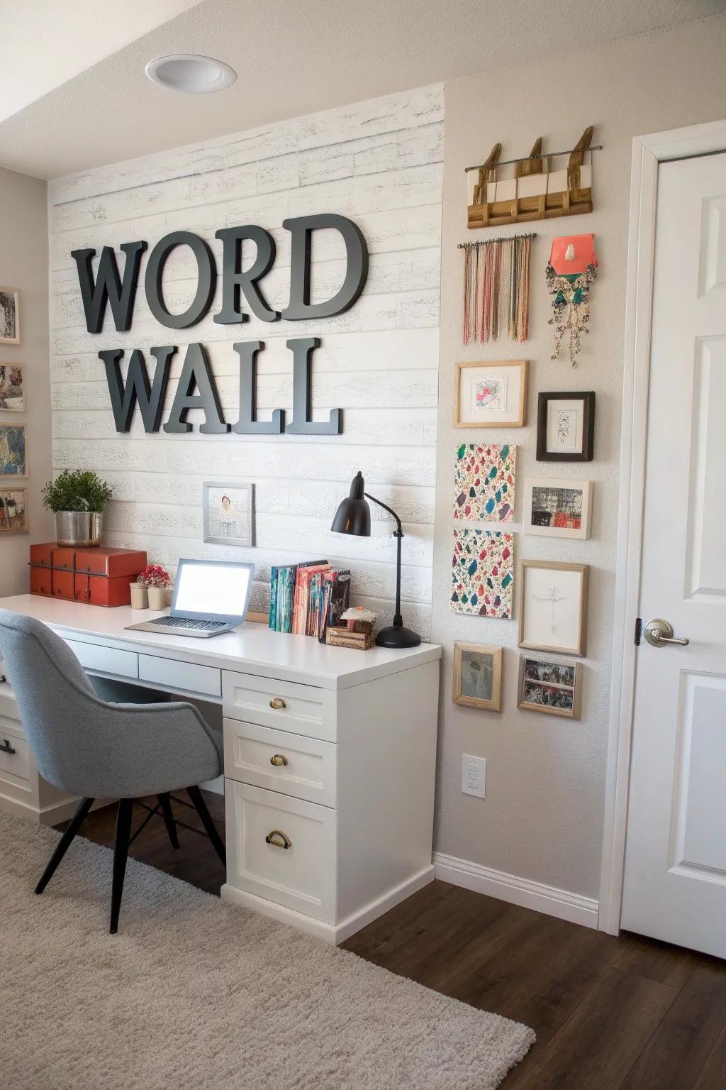Keep your word wall straightforward and efficient with alphabetical organization.