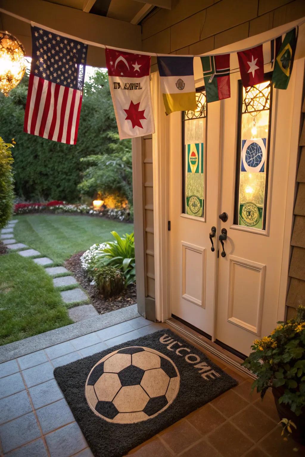 A vibrant entrance that ignites the spirit of the games from the moment guests arrive.