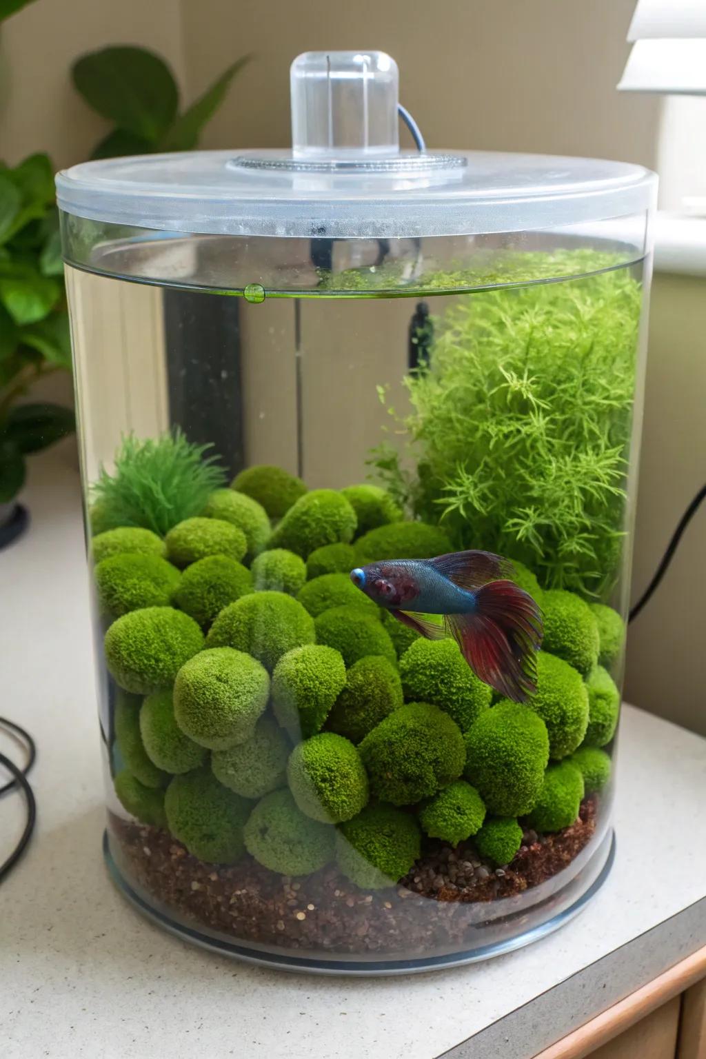 Embrace eco-smart elements with groovy algae ball buddies.