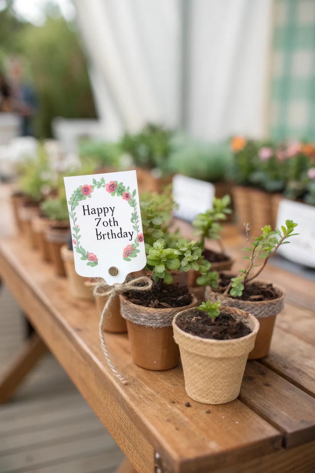 Individualized party gifts make guests feel appreciated.