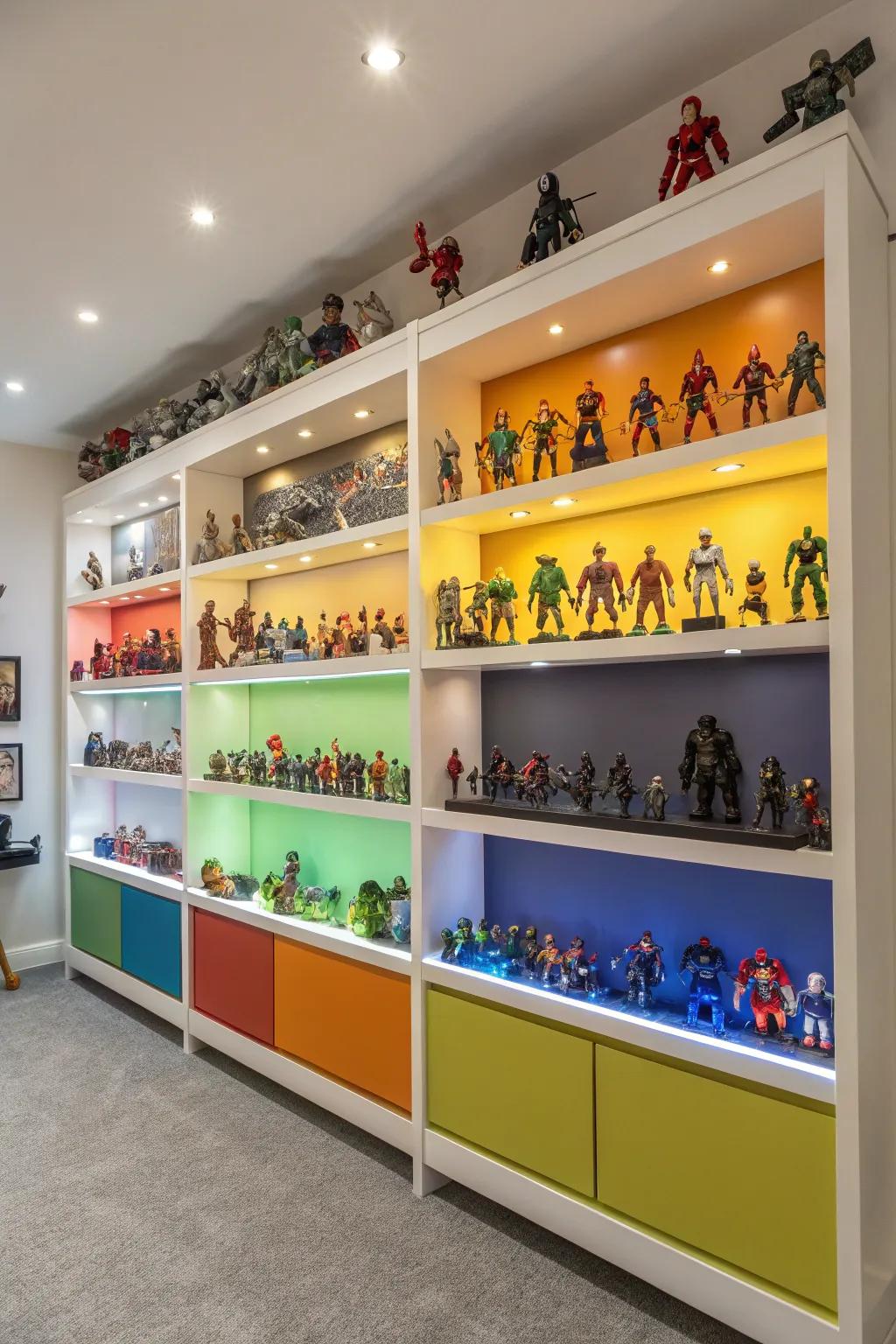 A focal wall transforms your assortment into a striking artistic piece.