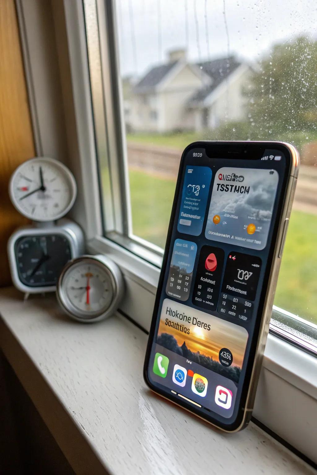 Weather tools keep you updated while enhancing your screen's aesthetics.