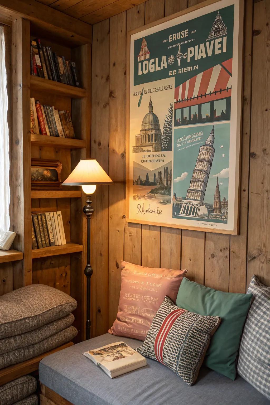 Vintage journey prints evoke a sense of adventure and nostalgia.