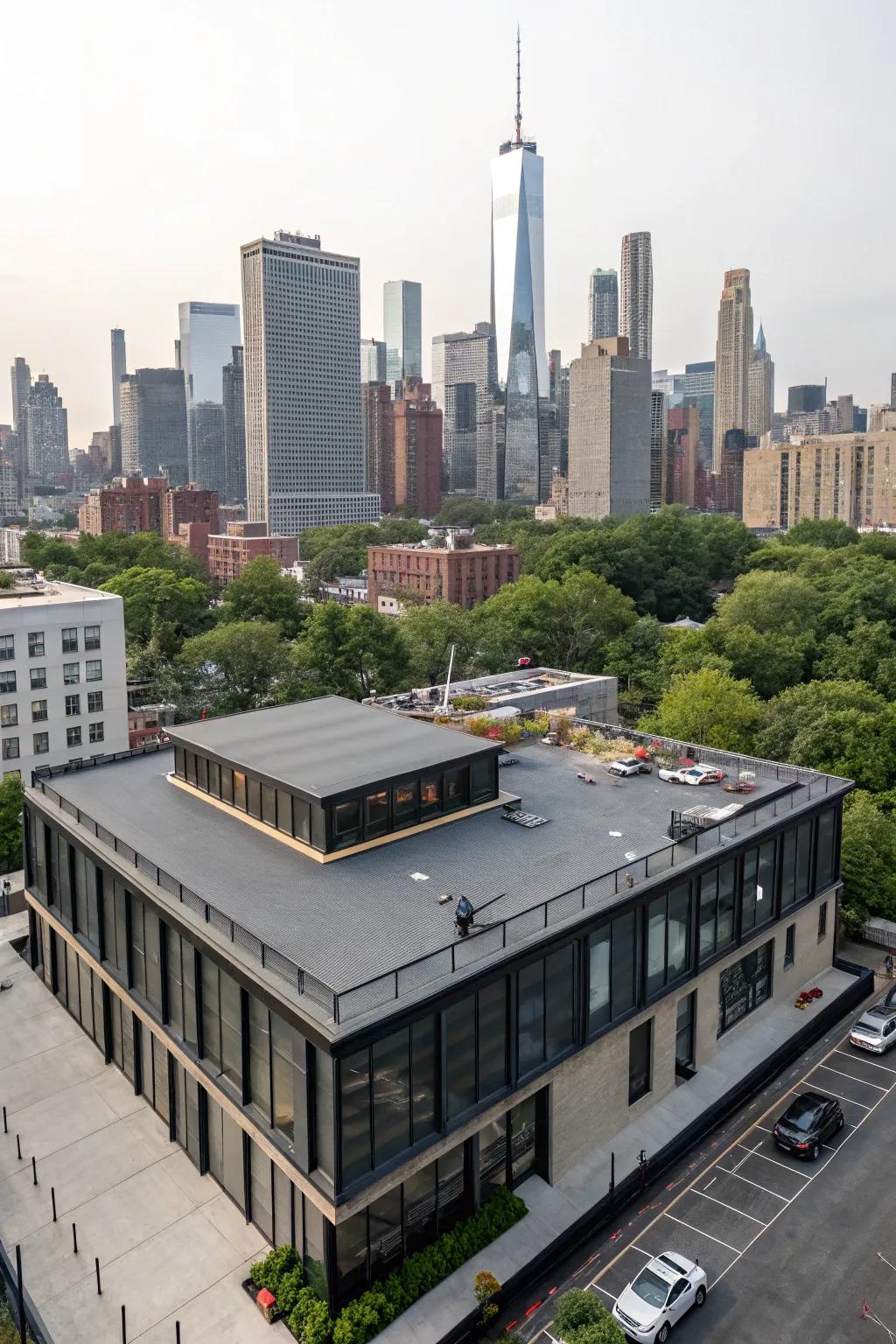 Rubber roofing offers great durability and weather resistance for flat surfaces.