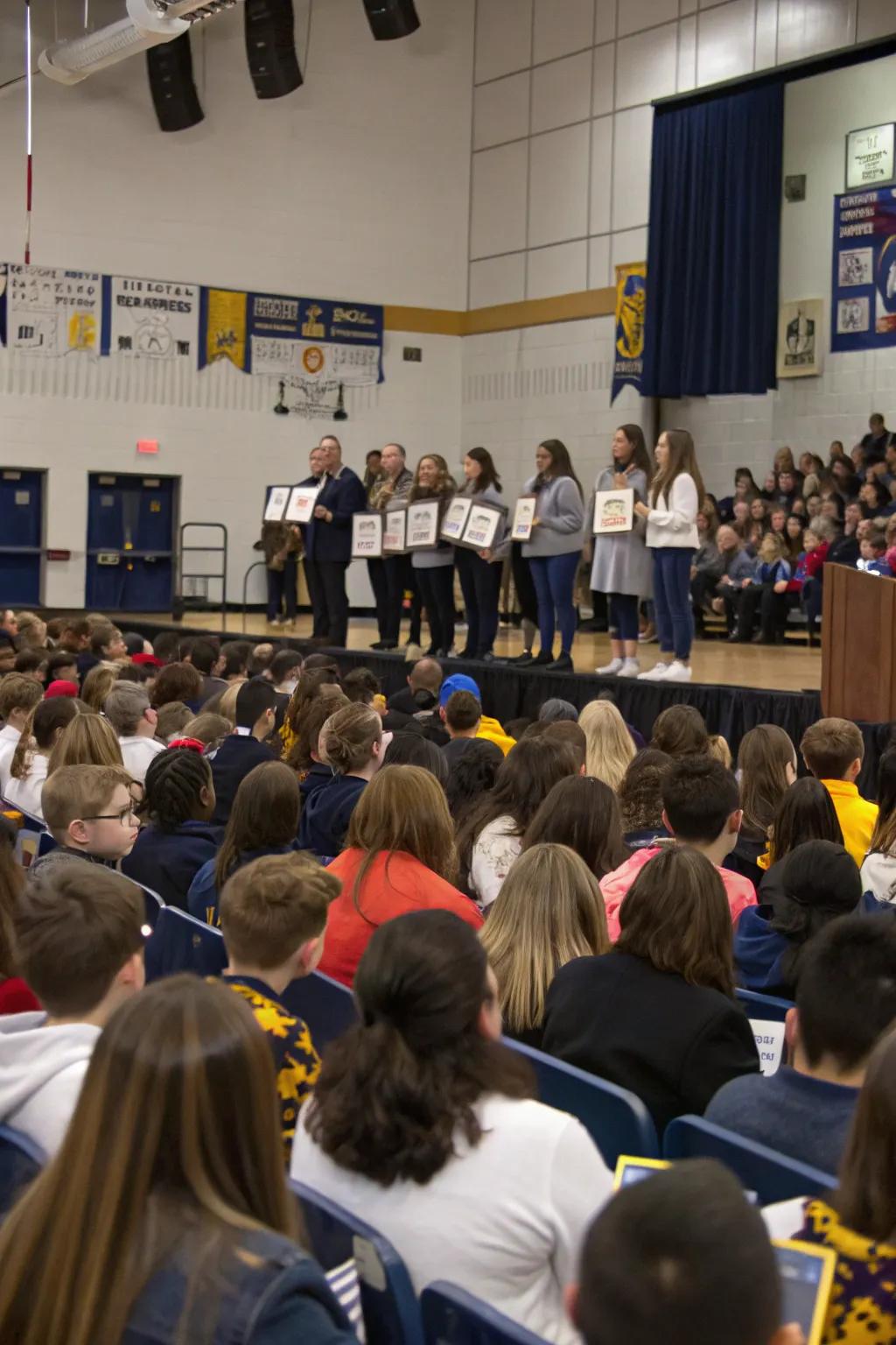 Let's publicly honor those achieving attendance milestones.