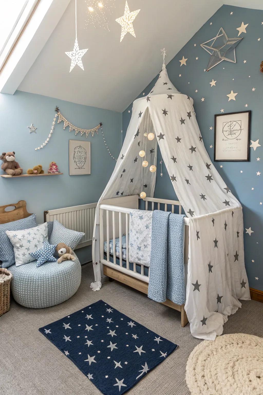 A central idea can improve the baby corner's charm and cohesiveness.