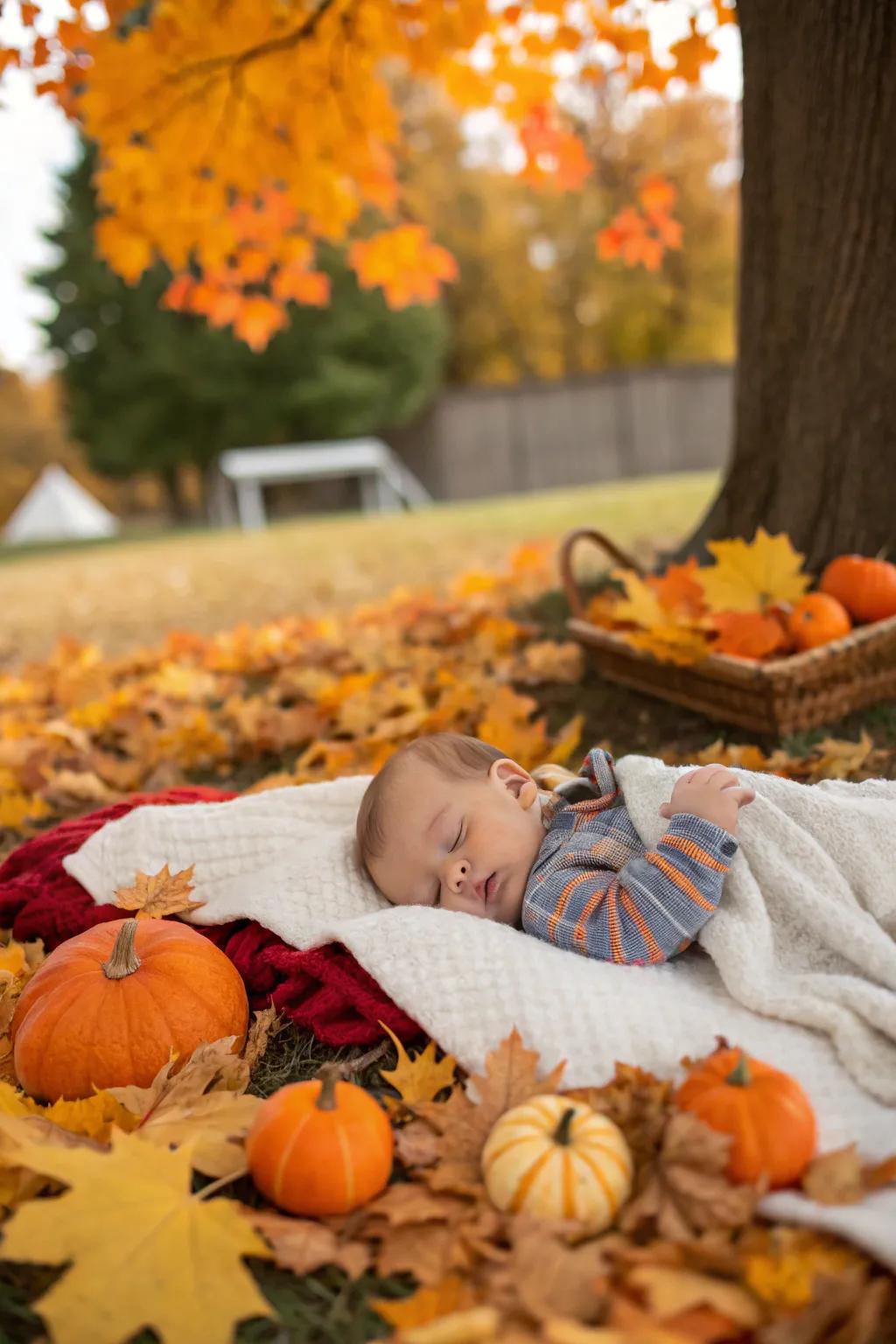 Nature's bounty adds organic beauty to baby photos.