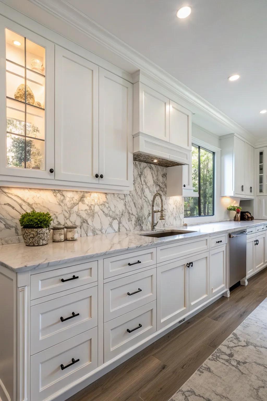 Polished stone brings lasting class.