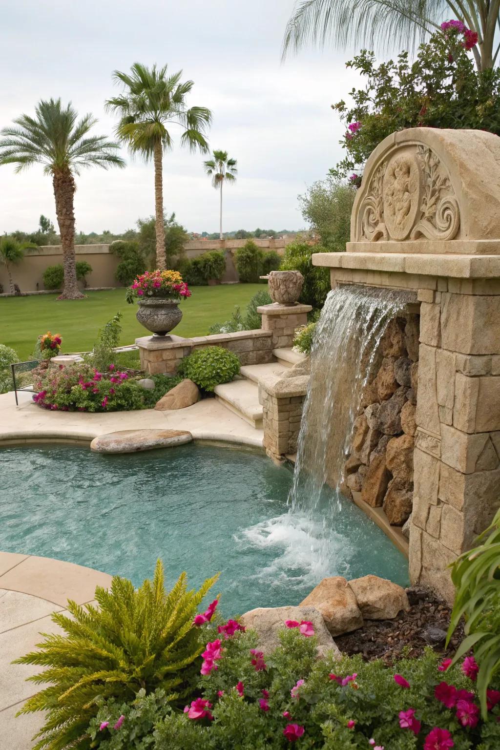 A crafted cascade makes a bold, individualized statement.