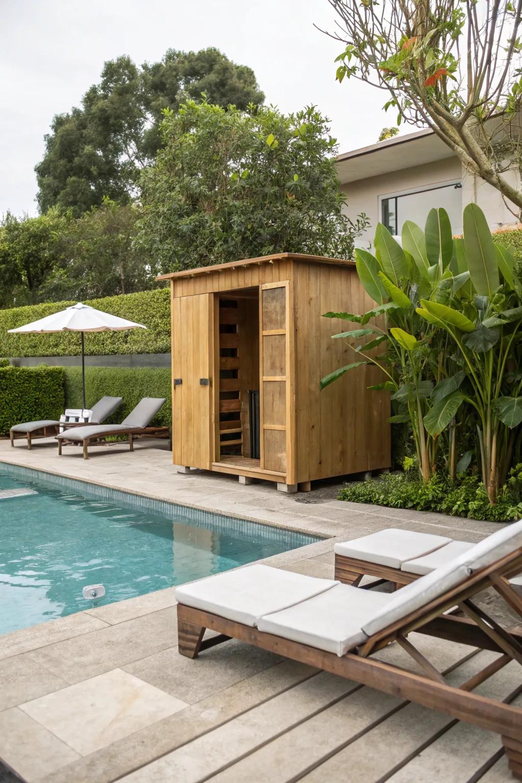 A poolside paradise for ultimate relaxation.