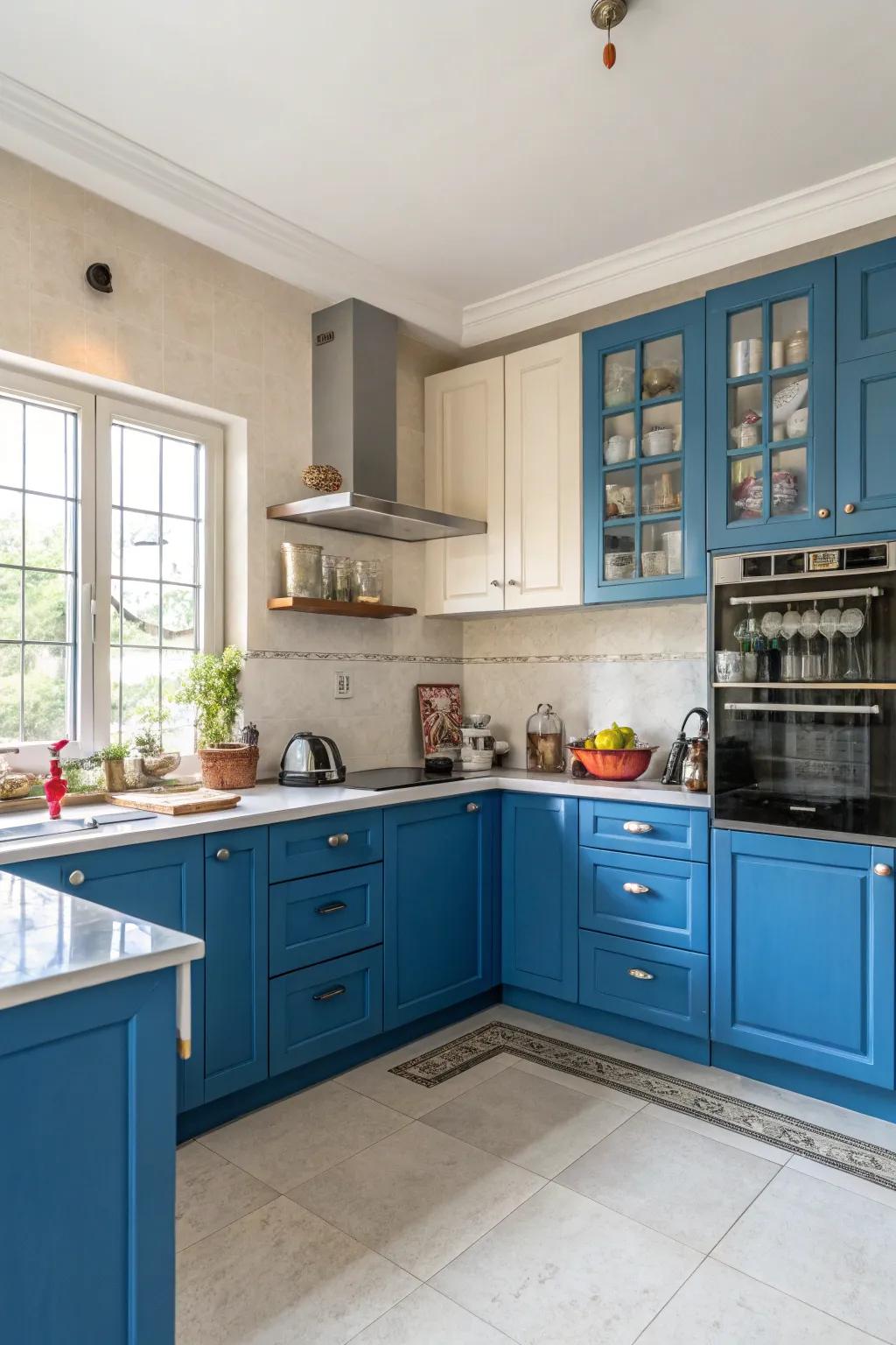 Strong-colored units make a vibrant statement.
