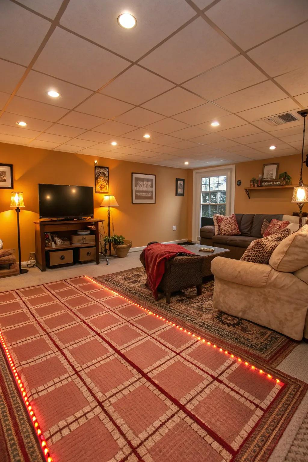 Heated floors are a luxurious convenience.
