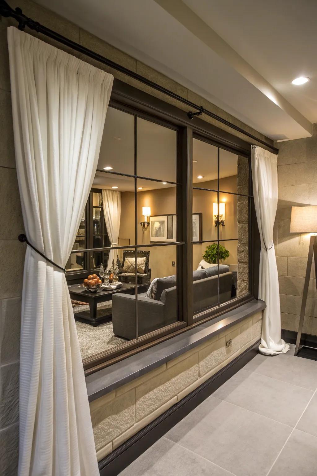 Fasteners add practicality and style to your drapes.