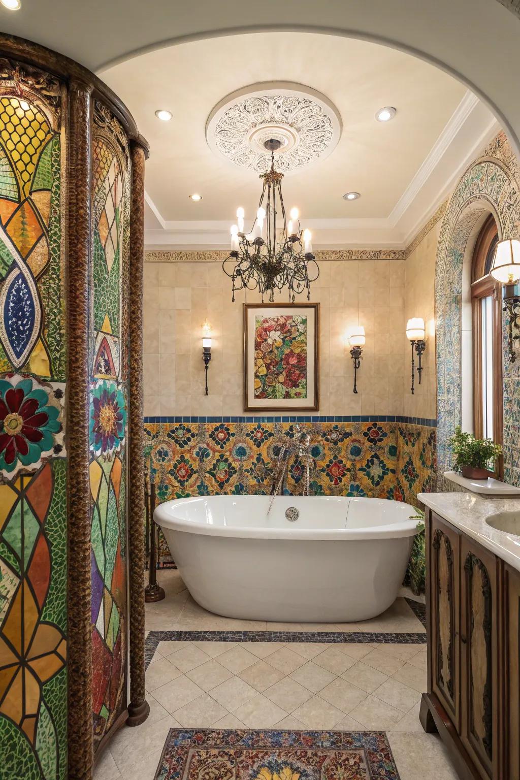 Creative expression with mosaic tile artistry