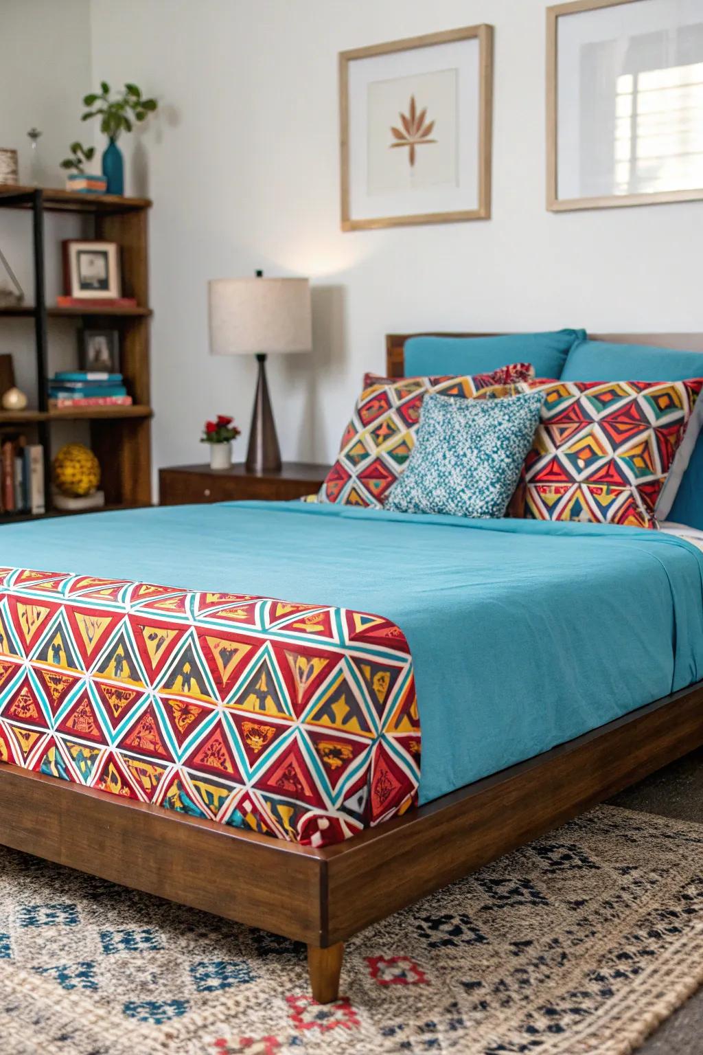 Bold patterns bring energy and intrigue to your bedding.