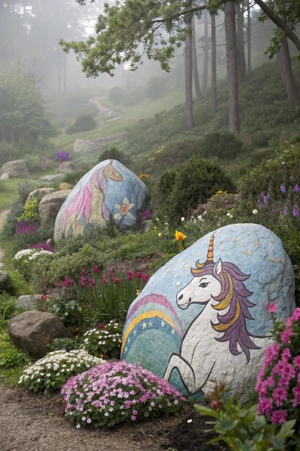 Infuse your garden with a bit of magic through mythical horse-themed stone art.
