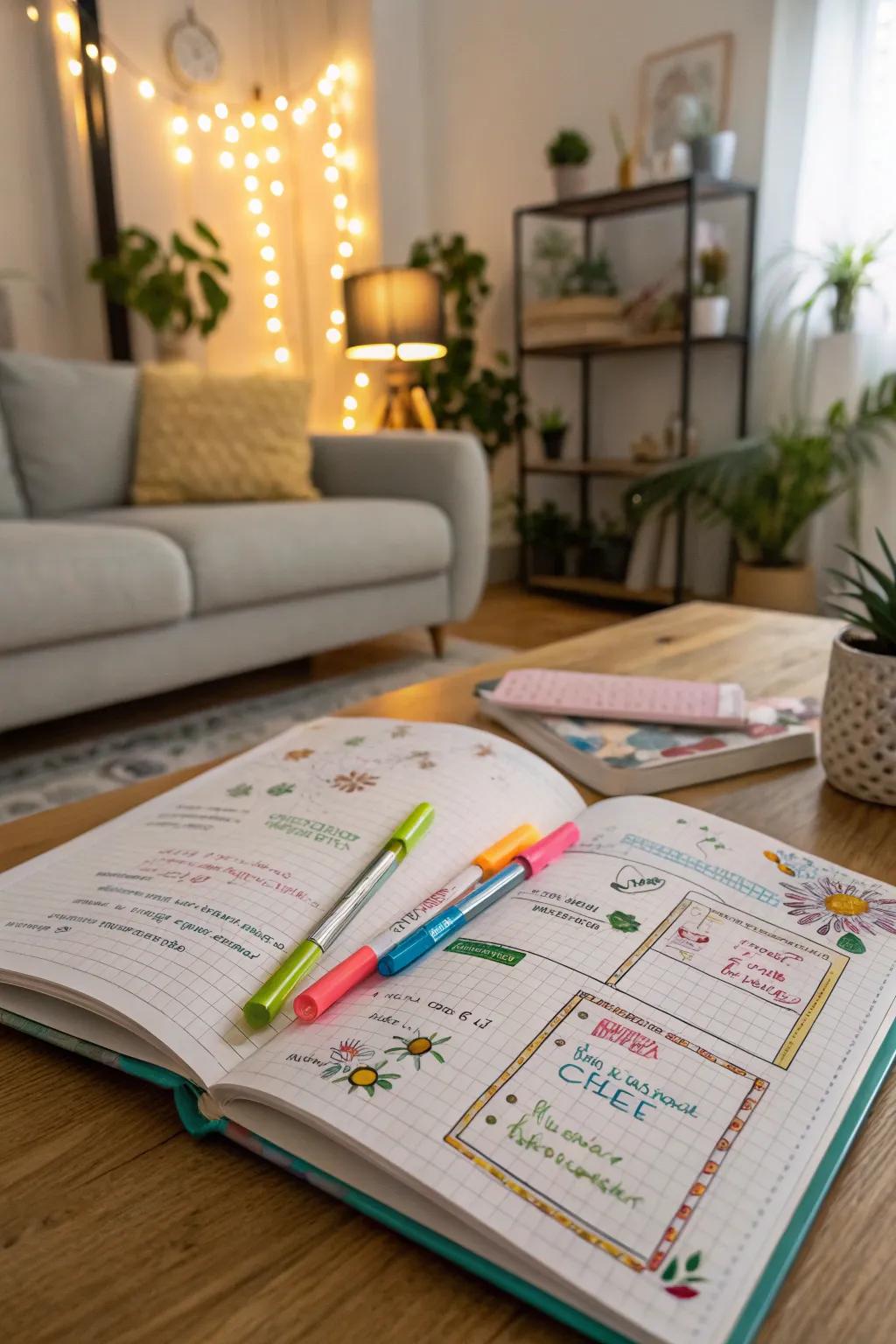Transform payment tracking into art using a bullet journal.