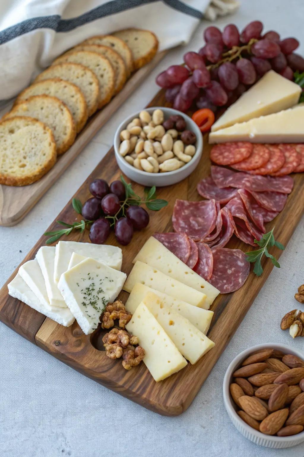 A snack showcase that elevates the brunch experience.